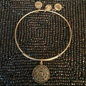 Alex and Ani US Coast Guard Gold Bracelet